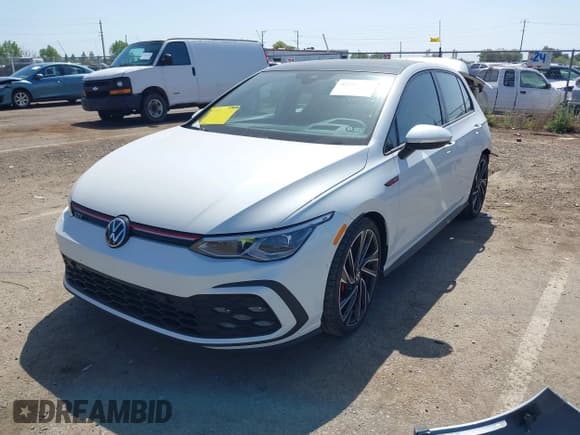 ✅ 2023 Volkswagen Golf GTI Autobahn • VIN: WVW6A7CD5PW120642 • Lot: 42107765. Listed on IAAI with 10,843 mi. Free auction sales archive from the USA and detailed vehicle history report at DreamBid. Image 2.