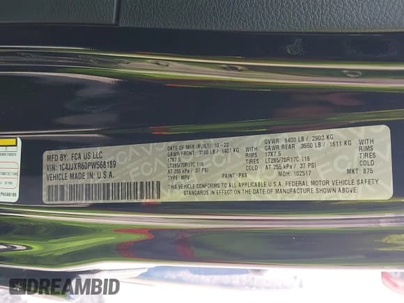 ✅ 2023 Jeep Wrangler Rubicon • VIN: 1C4JJXR60PW568189 • Лот: 42188577. Опубликован ранее на IAAI с пробегом 18 615 миль. Бесплатный доступ к архиву аукционных продаж из США и подробный отчёт об истории автомобиля на DreamBid. Изображение 9.