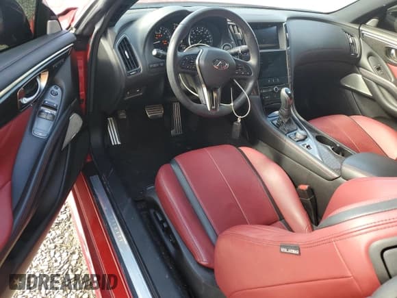 ✅ 2020 Infiniti Q60 Red Sport 400 • VIN: JN1FV7EK4LM400383 • Lot: 87031234. Listed on Copart with 26,583 mi. Free auction sales archive from the USA and detailed vehicle history report at DreamBid. Image 8.