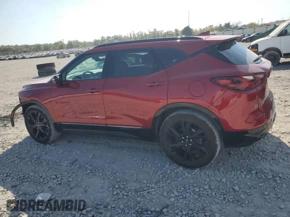 2022 Chevrolet Blazer RS z VIN 3GNKBKRS2NS153750, wystawiony jako Copart lot #86630865 z przebiegiem 30 336 mil mil oraz Szkoda całkowita • Salvage title. Historia ofert i sprzedaży dostępna na DreamBid. Obrazek 2.