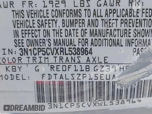 ✅ 2024 Nissan Kicks SV • VIN: 3N1CP5CVXRL538964 • Lot: 43398864. Wystawiony na IAAI z przebiegiem 29 497 mil. Bezpłatny archiwum sprzedaży aukcyjnych z USA i szczegółowy raport historii pojazdu na DreamBid. Zdjęcie 9.