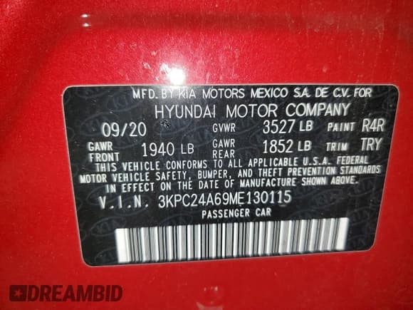 ✅ 2021 Hyundai Accent SE • VIN: 3KPC24A69ME130115 • Лот: 79673574. Опубликован ранее на Copart с пробегом 64 411 миль. Бесплатный доступ к архиву аукционных продаж из США и подробный отчёт об истории автомобиля на DreamBid. Изображение 12.