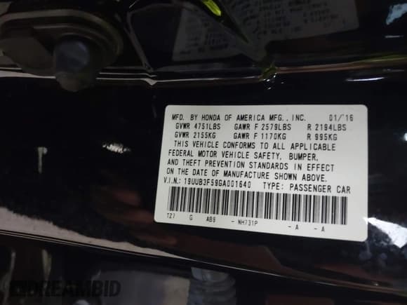 ✅ 2016 Acura TLX Technology • VIN: 19UUB3F59GA001640 • Лот: 43309834. Опубликован ранее на IAAI с пробегом 112 160 миль. Бесплатный доступ к архиву аукционных продаж из США и подробный отчёт об истории автомобиля на DreamBid. Изображение 9.