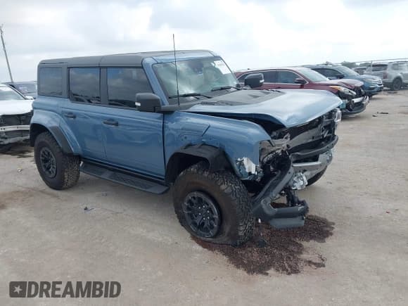 ✅ 2024 Ford Bronco Raptor • VIN: 1FMEE0RR1RLA50535 • Lot: 43545315. Listed on IAAI with 4,965 mi. Free auction sales archive from the USA and detailed vehicle history report at DreamBid. Image 1.