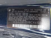 ✅ 2008 BMW 6 Series 650i • VIN: WBAEB53518CX61034 • Lot: 42994709. Listed on IAAI with 46,541 mi. Free auction sales archive from the USA and detailed vehicle history report at DreamBid. Image 9.