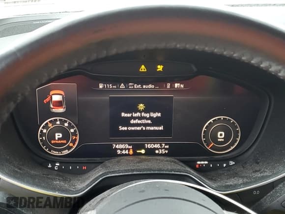 ✅ 2016 Audi TT 2.0T • VIN: TRUC5AFV8G1026735 • Лот: 42039993. Опубликован ранее на Copart с пробегом 74 869 миль. Бесплатный доступ к архиву аукционных продаж из США и подробный отчёт об истории автомобиля на DreamBid. Изображение 9.