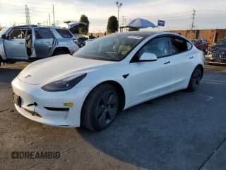 ✅ 2022 Tesla Model 3 • VIN: 5YJ3E1EA6NF111991 • Лот: 91251695. Опубликован ранее на Copart с пробегом 35 571 миль. Бесплатный доступ к архиву аукционных продаж из США и подробный отчёт об истории автомобиля на DreamBid. Изображение 1.