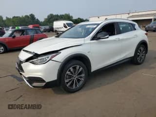 ✅ 2018 Infiniti QX30 Luxury • VIN: SJKCH5CR9JA055391 • Lot: 67436405. Listed on Copart with 64,608 mi. Free auction sales archive from the USA and detailed vehicle history report at DreamBid. Image 1.