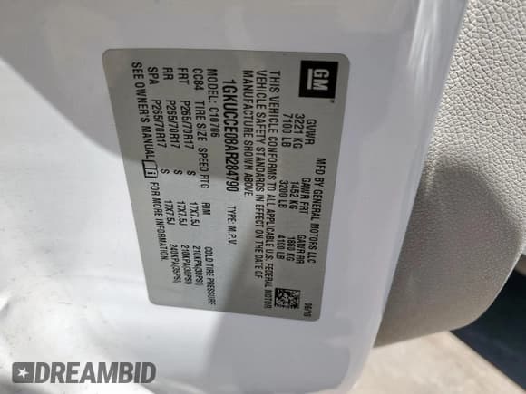 ✅ 2010 GMC Yukon SLT • VIN: 1GKUCCE08AR284790 • Lot: 66235625. Listed on Copart with 258,058 mi. Free auction sales archive from the USA and detailed vehicle history report at DreamBid. Image 13.