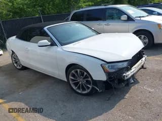 ✅ 2013 Audi A5 Premium • VIN: WAUCFAFH4DN000958 • Lot: 39915855. Listed on IAAI with 144,577 mi. Free auction sales archive from the USA and detailed vehicle history report at DreamBid. Image 1.