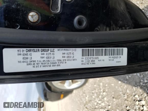 ✅ 2014 Dodge Challenger R/T • VIN: 2C3CDYBT7EH183251 • Lot: 48219555. Wystawiony na Copart z przebiegiem 289 340 mil. Bezpłatny archiwum sprzedaży aukcyjnych z USA i szczegółowy raport historii pojazdu na DreamBid. Zdjęcie 12.