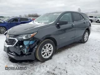 ✅ 2021 Chevrolet Equinox LS • VIN: 2GNAX5EV8M6148385 • Лот: 47450065. Опубликован ранее на Copart с пробегом 72 615 миль. Бесплатный доступ к архиву аукционных продаж из США и подробный отчёт об истории автомобиля на DreamBid. Изображение 1.