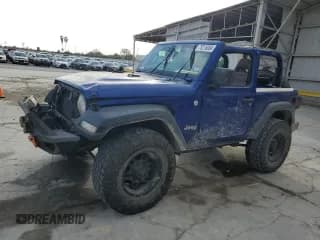 ✅ 2019 Jeep Wrangler Sport • VIN: 1C4GJXAG5KW556949 • Lot: 78216064. Listed on Copart with 87,675 mi. Free auction sales archive from the USA and detailed vehicle history report at DreamBid. Image 1.