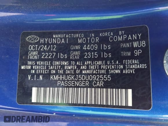 ✅ 2013 Hyundai Genesis Coupe Grand Touring • VIN: KMHHU6KJ5DU092555 • Lot: 41959840. Wystawiony na IAAI z przebiegiem 52 016 mil. Bezpłatny archiwum sprzedaży aukcyjnych z USA i szczegółowy raport historii pojazdu na DreamBid. Zdjęcie 9.