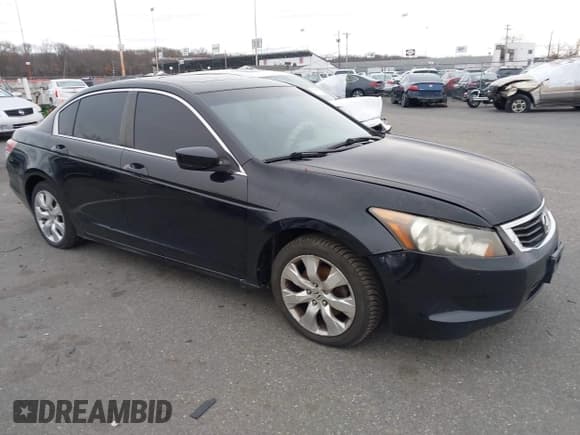 ✅ 2010 Honda Accord EX • VIN: 1HGCP2F75AA153169 • Lot: 43875362. Listed on IAAI with 192,987 mi. Free auction sales archive from the USA and detailed vehicle history report at DreamBid. Image 1.
