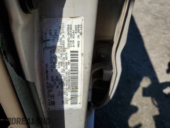 ✅ 1998 Toyota 4Runner SR5 • VIN: JT3GN86R9W0069710 • Lot: 71111965. Listed on Copart with 277,890 mi. Free auction sales archive from the USA and detailed vehicle history report at DreamBid. Image 12.