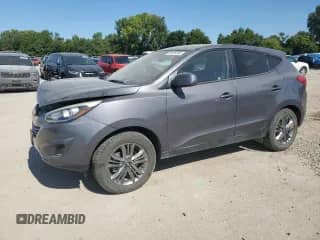 2014 Hyundai Tucson GLS with VIN KM8JTCAFXEU941340, listed as a Copart auction lot 70228355 with 101,381 mi miles and Salvage title. Bid and sale history available at DreamBid. Image 1.