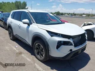 ✅ 2025 Nissan Rogue SV • VIN: JN8BT3BA0SW010412 • Lot: 42849532. Listed on IAAI with 12,752 mi. Free auction sales archive from the USA and detailed vehicle history report at DreamBid. Image 1.