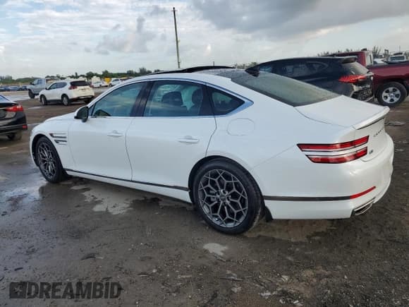 ✅ 2023 Genesis G80 2.5T • VIN: KMTGB4SC7PU152983 • Лот: 68961214. Опубликован ранее на Copart с пробегом 15 894 миль. Бесплатный доступ к архиву аукционных продаж из США и подробный отчёт об истории автомобиля на DreamBid. Изображение 2.