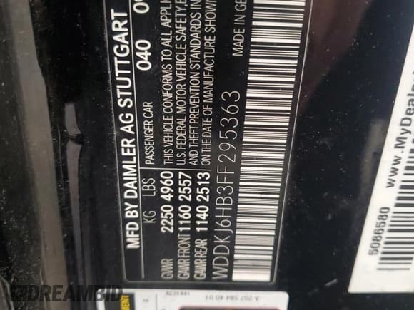 ✅ 2015 Mercedes-Benz E 400 • VIN: WDDKJ6HB3FF295363 • Lot: 57571935. Wystawiony na Copart z przebiegiem Nie podano. Bezpłatny archiwum sprzedaży aukcyjnych z USA i szczegółowy raport historii pojazdu na DreamBid. Zdjęcie 12.