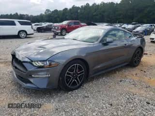 2021 Ford Mustang EcoBoost with VIN 1FA6P8TH6M5101855, listed as a Copart auction lot 69924215 with 96,656 mi miles and Salvage title. Bid and sale history available at DreamBid. Image 1.