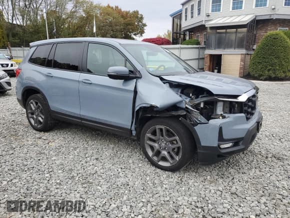 ✅ 2023 Honda Passport EX-L • VIN: 5FNYF8H56PB035007 • Lot: 90318265. Listed on Copart with Not provided. Free auction sales archive from the USA and detailed vehicle history report at DreamBid. Image 4.