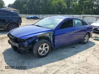 2022 Hyundai Elantra SE with VIN KMHLL4AG1NU351115, listed as a Copart auction lot 65672705 with 92,476 mi miles and Salvage title. Bid and sale history available at DreamBid. Image 1.