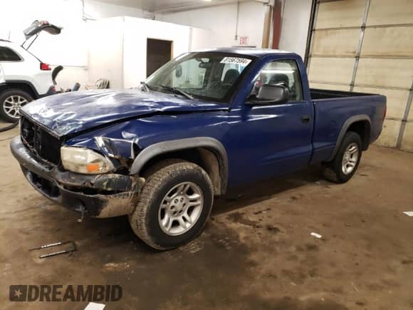 2002 Dodge Dakota Sport z VIN 1B7FL36X32S619139, wystawiony jako Copart lot #81567594 z przebiegiem 160 429 mil mil oraz Szkoda całkowita • Salvage title. Historia ofert i sprzedaży dostępna na DreamBid. Obrazek 1.