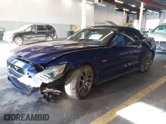 2015 Ford Mustang GT Premium with VIN 1FATP8FF6F5404196, listed as a IAAI auction lot 43247892 with 107,674 mi miles and . Bid and sale history available at DreamBid. Image 18.