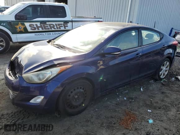 2013 Hyundai Elantra GLS with VIN 5NPDH4AE3DH367236, listed as a Copart auction lot 82291075 with 190,985 mi miles and Clean title. Bid and sale history available at DreamBid. Image 1.