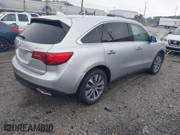 ✅ 2015 Acura MDX Technology • VIN: 5FRYD4H49FB026613 • Lot: 42257871. Listed on IAAI with 118,866 mi. Free auction sales archive from the USA and detailed vehicle history report at DreamBid. Image 4.