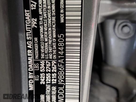 ✅ 2015 Mercedes-Benz CLS 550 • VIN: WDDLJ9BB6FA144805 • Лот: 86225605. Опубликован ранее на Copart с пробегом 123 646 миль. Бесплатный доступ к архиву аукционных продаж из США и подробный отчёт об истории автомобиля на DreamBid. Изображение 12.