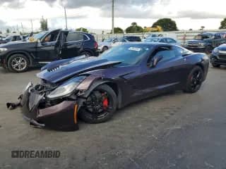 2017 Chevrolet Corvette 1LT с VIN 1G1YB2D7XH5114045, выставлен на аукционе Copart как лот 67602555 с пробегом 37 375 миль миль и Списание • Salvage title. История ставок и продаж доступна на DreamBid. Изображение 1.