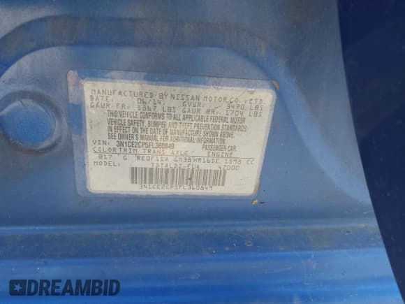 ✅ 2015 Nissan Note SL • VIN: 3N1CE2CP5FL360849 • Лот: 43403866. Опубликован ранее на IAAI с пробегом 178 692 миль. Бесплатный доступ к архиву аукционных продаж из США и подробный отчёт об истории автомобиля на DreamBid. Изображение 9.