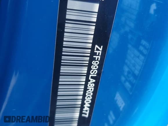 ✅ 2024 Ferrari 296 • VIN: ZFF99SLA8R0304477 • Лот: 61744074. Опубликован ранее на Copart с пробегом Не указан. Бесплатный доступ к архиву аукционных продаж из США и подробный отчёт об истории автомобиля на DreamBid. Изображение 15.