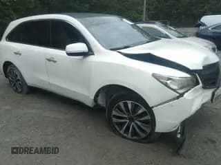 ✅ 2016 Acura MDX Technology • VIN: 5FRYD4H49GB051089 • Lot: 43227189. Listed on IAAI with 122,372 mi. Free auction sales archive from the USA and detailed vehicle history report at DreamBid. Image 1.
