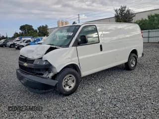 ✅ 2020 Chevrolet Express Cargo • VIN: 1GCWGAFP7L1126421 • Lot: 93704215. Listed on Copart with 140,211 mi. Free auction sales archive from the USA and detailed vehicle history report at DreamBid. Image 1.