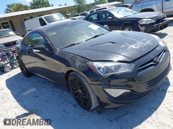✅ 2015 Hyundai Genesis Coupe 3.8L Base • VIN: KMHHU6KJ6FU124349 • Lot: 42324449. Listed on IAAI with 119,585 mi. Free auction sales archive from the USA and detailed vehicle history report at DreamBid. Image 1.