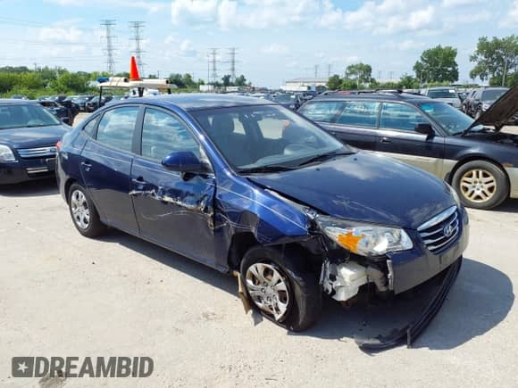 2010 Hyundai Elantra SE with VIN KMHDU4AD5AU866068, listed as a IAAI auction lot 42936564 with 145,643 mi miles and . Bid and sale history available at DreamBid. Image 1.