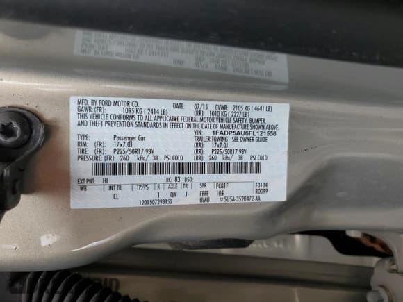 ✅ 2015 Ford C-Max SE • VIN: 1FADP5AU6FL121558 • Lot: 71978695. Wystawiony na Copart z przebiegiem 140 863 mil. Bezpłatny archiwum sprzedaży aukcyjnych z USA i szczegółowy raport historii pojazdu na DreamBid. Zdjęcie 12.