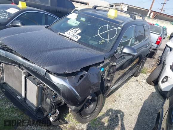 2023 Hyundai Santa Fe Calligraphy with VIN 5NMS54AL5PH613137, listed as a IAAI auction lot 43221208 with 28,585 mi miles and . Bid and sale history available at DreamBid. Image 2.