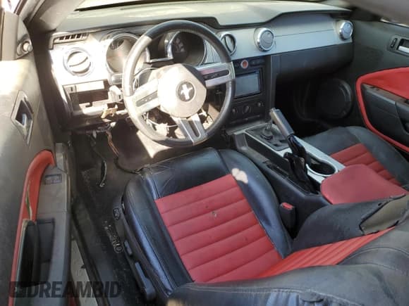 ✅ 2008 Ford Mustang GT Deluxe • VIN: 1ZVHT82H785173764 • Lot: 77281454. Listed on Copart with Not provided. Free auction sales archive from the USA and detailed vehicle history report at DreamBid. Image 8.