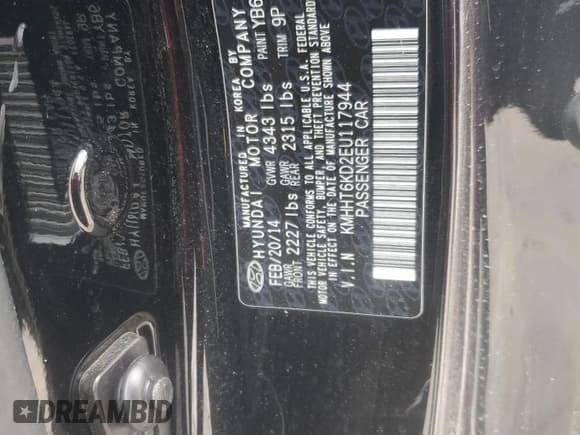 ✅ 2014 Hyundai Genesis Coupe R-Spec • VIN: KMHHT6KD2EU117944 • Лот: 91087545. Опубликован ранее на Copart с пробегом 109 901 миль. Бесплатный доступ к архиву аукционных продаж из США и подробный отчёт об истории автомобиля на DreamBid. Изображение 12.