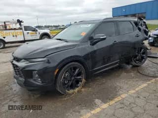 2022 Chevrolet Blazer RS with VIN 3GNKBKRS3NS135306, listed as a Copart auction lot 68870565 with 57,570 mi miles and Non repairable. Bid and sale history available at DreamBid. Image 1.