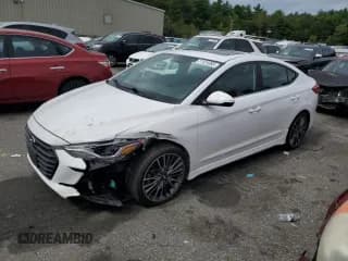 ✅ 2018 Hyundai Elantra Sport • VIN: KMHD04LB5JU723564 • Lot: 71121095. Listed on Copart with 159,454 mi. Free auction sales archive from the USA and detailed vehicle history report at DreamBid. Image 1.
