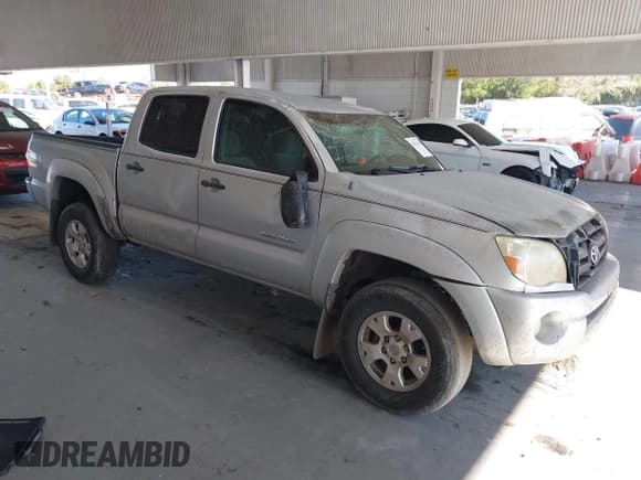 ✅ 2008 Toyota Tacoma PreRunner • VIN: 3TMJU62N58M055203 • Lot: 43674114. Listed on IAAI with 104,583 mi. Free auction sales archive from the USA and detailed vehicle history report at DreamBid. Image 1.
