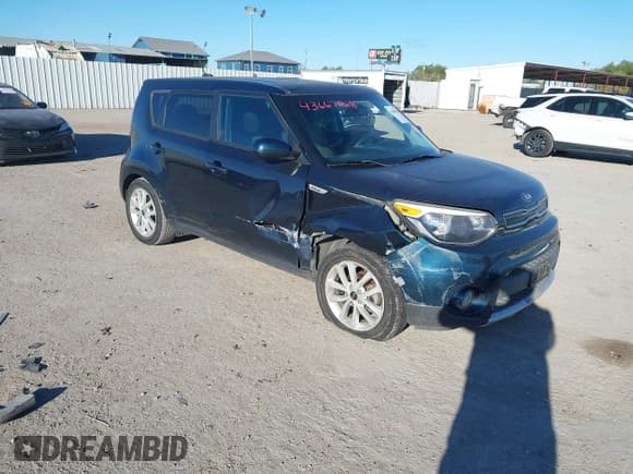 ✅ 2018 Kia Soul + • VIN: KNDJP3A50J7539738 • Lot: 43667068. Listed on IAAI with 131,489 mi. Free auction sales archive from the USA and detailed vehicle history report at DreamBid. Image 1.