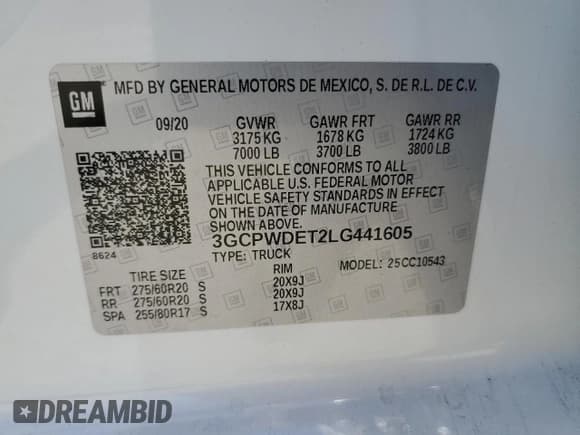 ✅ 2020 Chevrolet Silverado 1500 RST • VIN: 3GCPWDET2LG441605 • Lot: 56899195. Wystawiony na Copart z przebiegiem 42 433 mil. Bezpłatny archiwum sprzedaży aukcyjnych z USA i szczegółowy raport historii pojazdu na DreamBid. Zdjęcie 13.