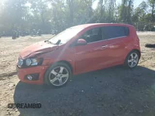 2015 Chevrolet Sonic LTZ with VIN 1G1JE6SB2F4195732, listed as a Copart auction lot 82339195 with 105,756 mi miles and Salvage title. Bid and sale history available at DreamBid. Image 1.