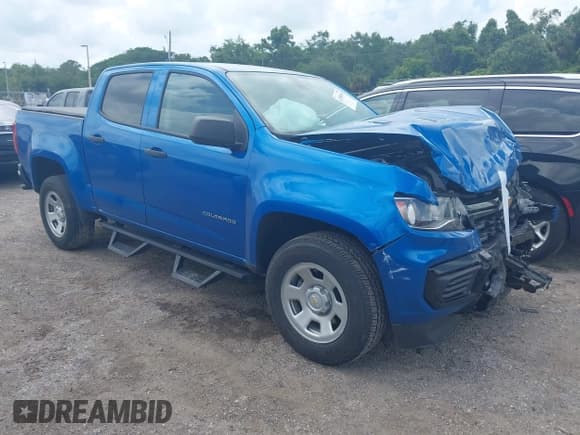 ✅ 2022 Chevrolet Colorado 2WD Work Truck • VIN: 1GCGSBEA1N1302338 • Лот: 42388100. Опубликован ранее на IAAI с пробегом 34 422 миль. Бесплатный доступ к архиву аукционных продаж из США и подробный отчёт об истории автомобиля на DreamBid. Изображение 1.